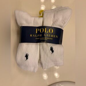 Polo Men's White Athletic Socks